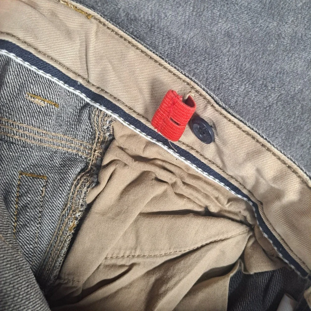 Gap Kids Boys Carpenter Jeans Size 10 Husky Gray Denim Utility Pants Workwear